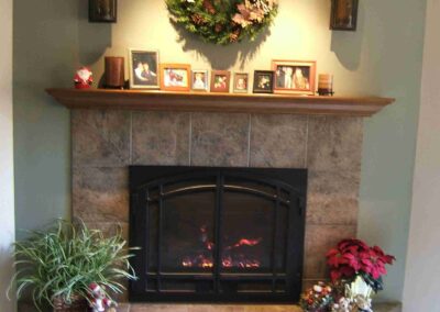 Fairfax, Marin County major fireplace remodel before and after