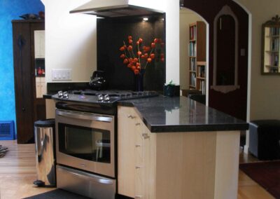 A striking change of style in this complete kitchen remodel